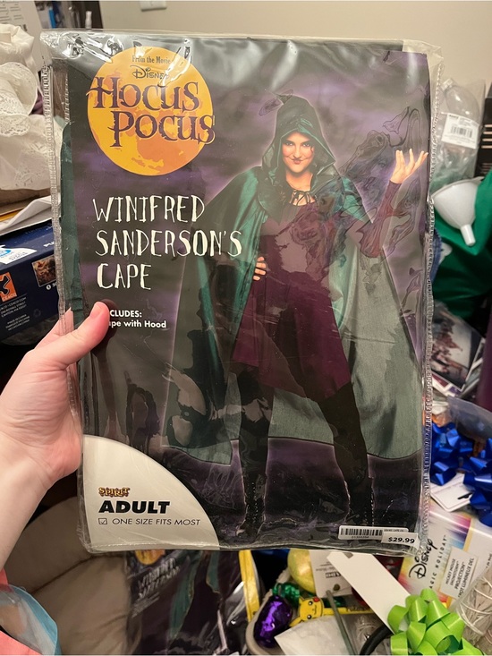 Disney Other - Disney Hocus Pocus Winifred Sanderson Dark Green Hooded Cape